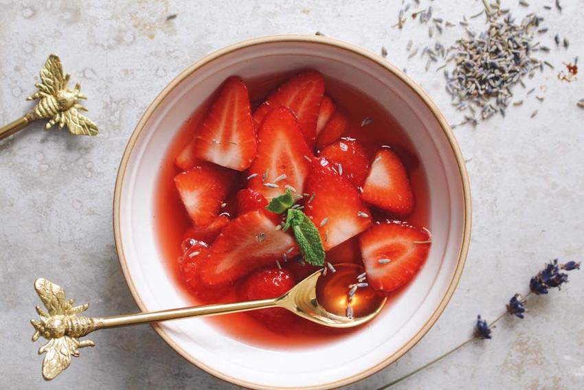 Strawberry and Lavender Soup by Camille Aubert – ScottishBeeCompany