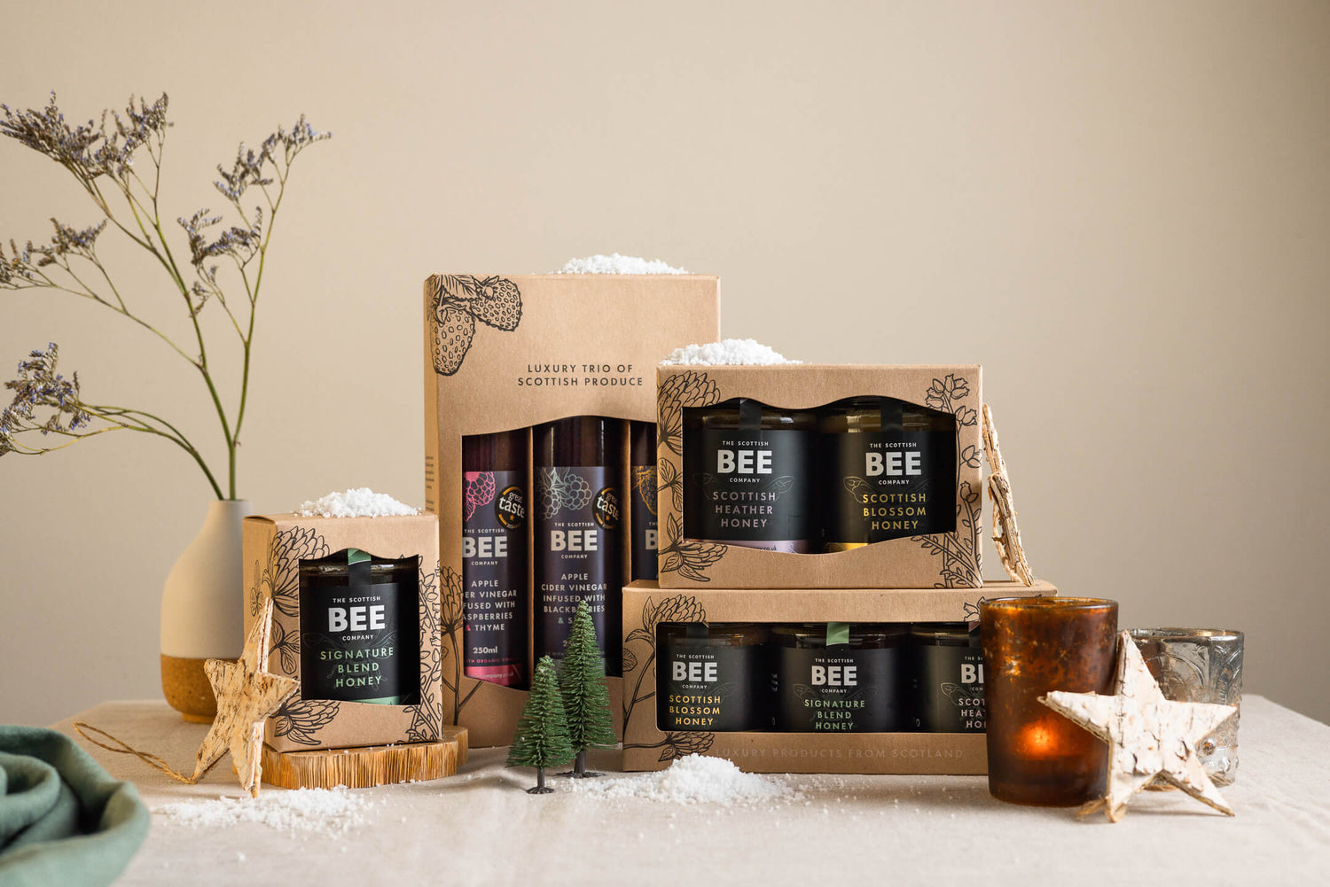 Scottish Bee Company Honey Christmas Gifts Selection