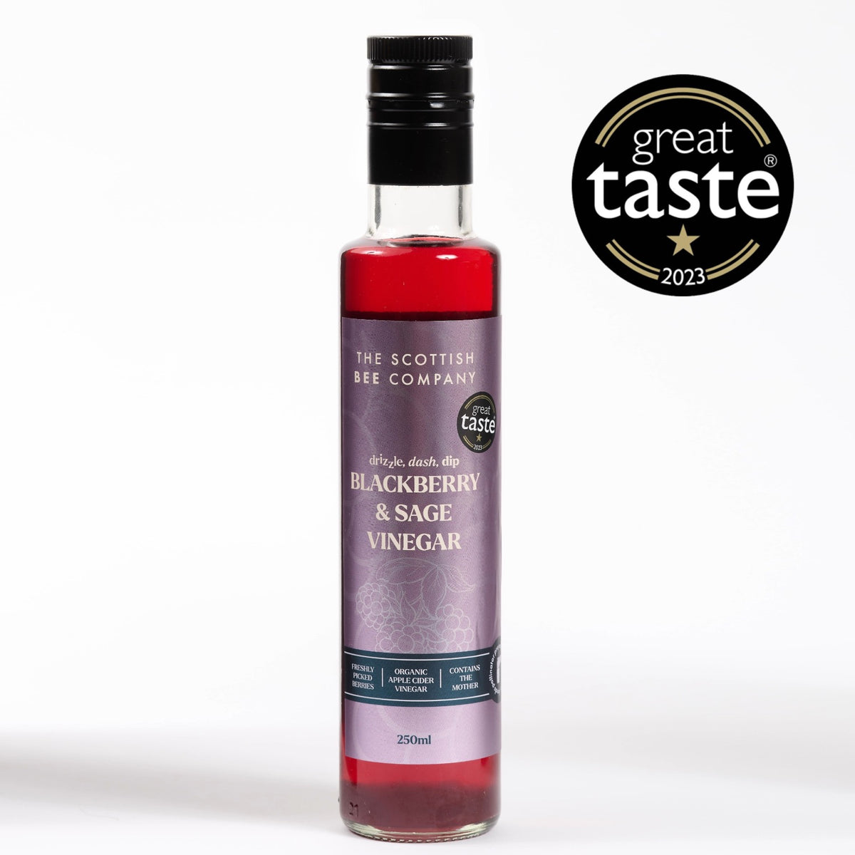 Apple Cider Vinegar Infused with Blackberries &amp; Sage