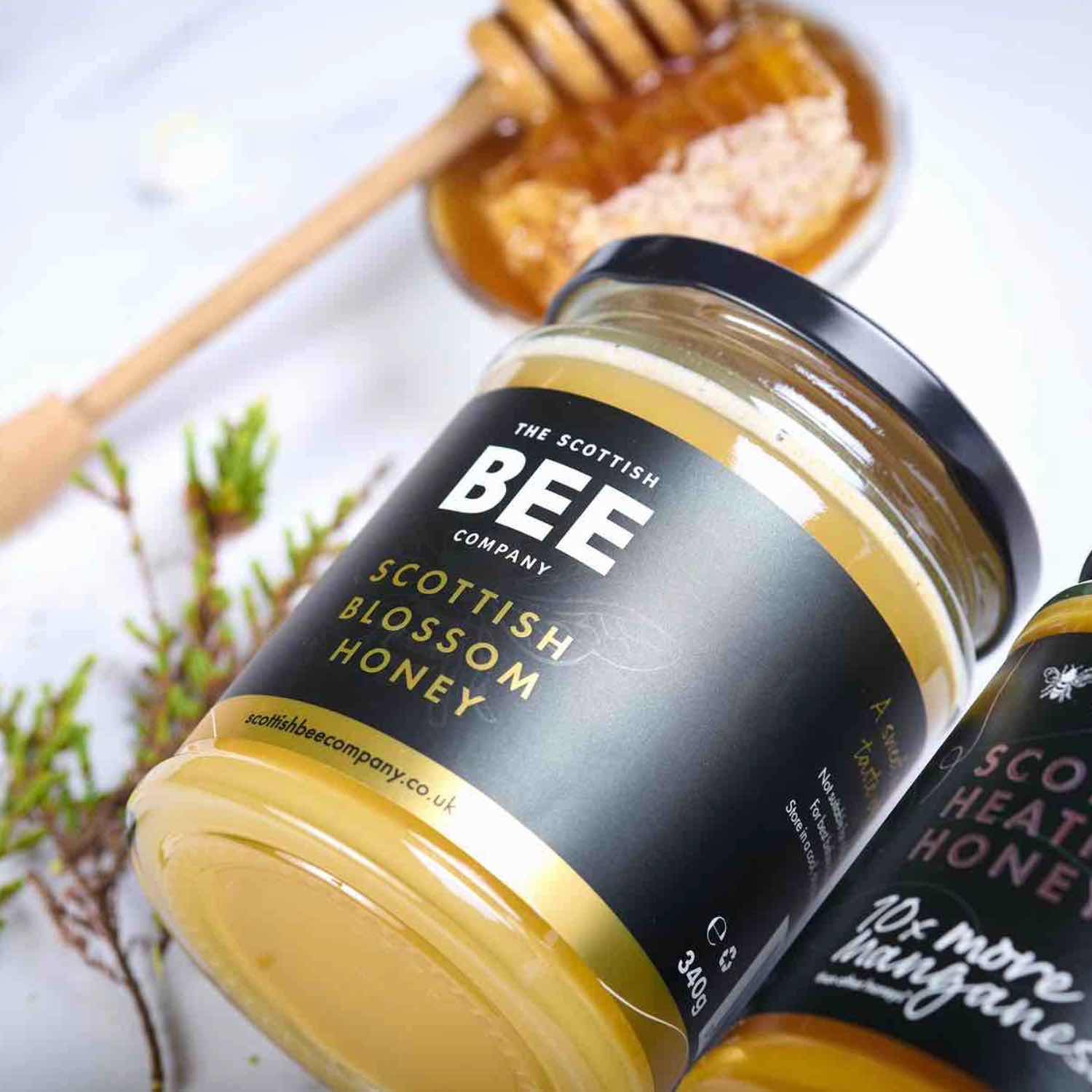 scottish bee company blossom honey 340g