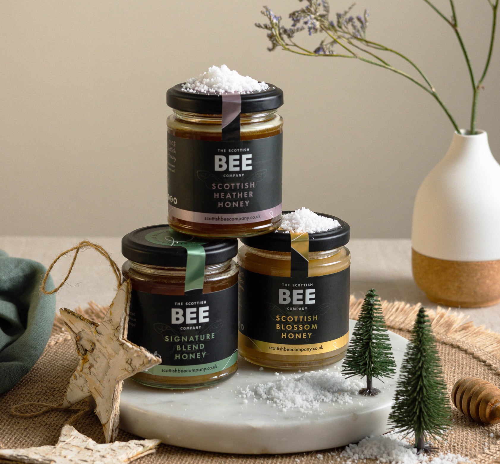 scottish bee company christmas gifts honey trio